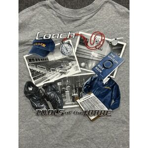 Vintage 90s Coach Tools Of The Trade Shirt Size M School Gym Graphic